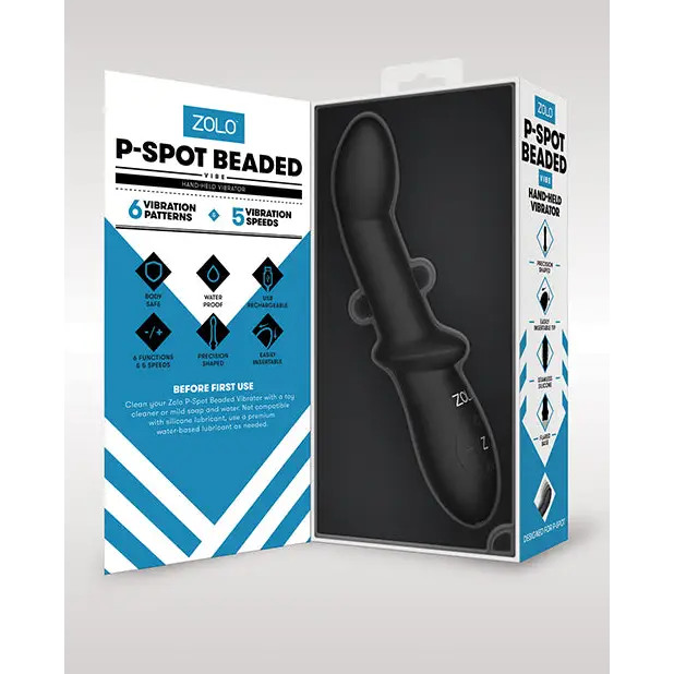 ZOLO P Spot Beaded Vibe - Black - Anal Products