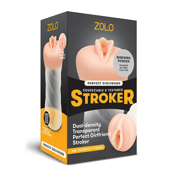 ZOLO Perfect Girlfriend Dual Density Transparent Stroker - Dolls & Masturbators