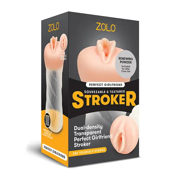 ZOLO Perfect Girlfriend Dual Density Transparent Stroker - Dolls & Masturbators