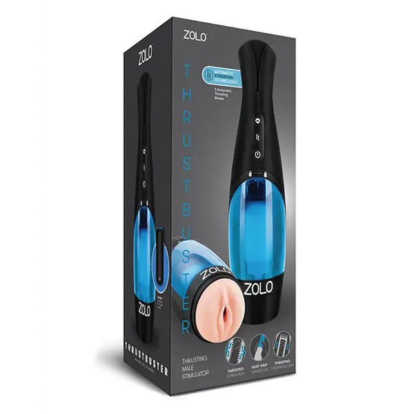 Zolo Thrust Buster - Thrusting Male Stimulator w/Erotic Audio - Dolls & Masturbators